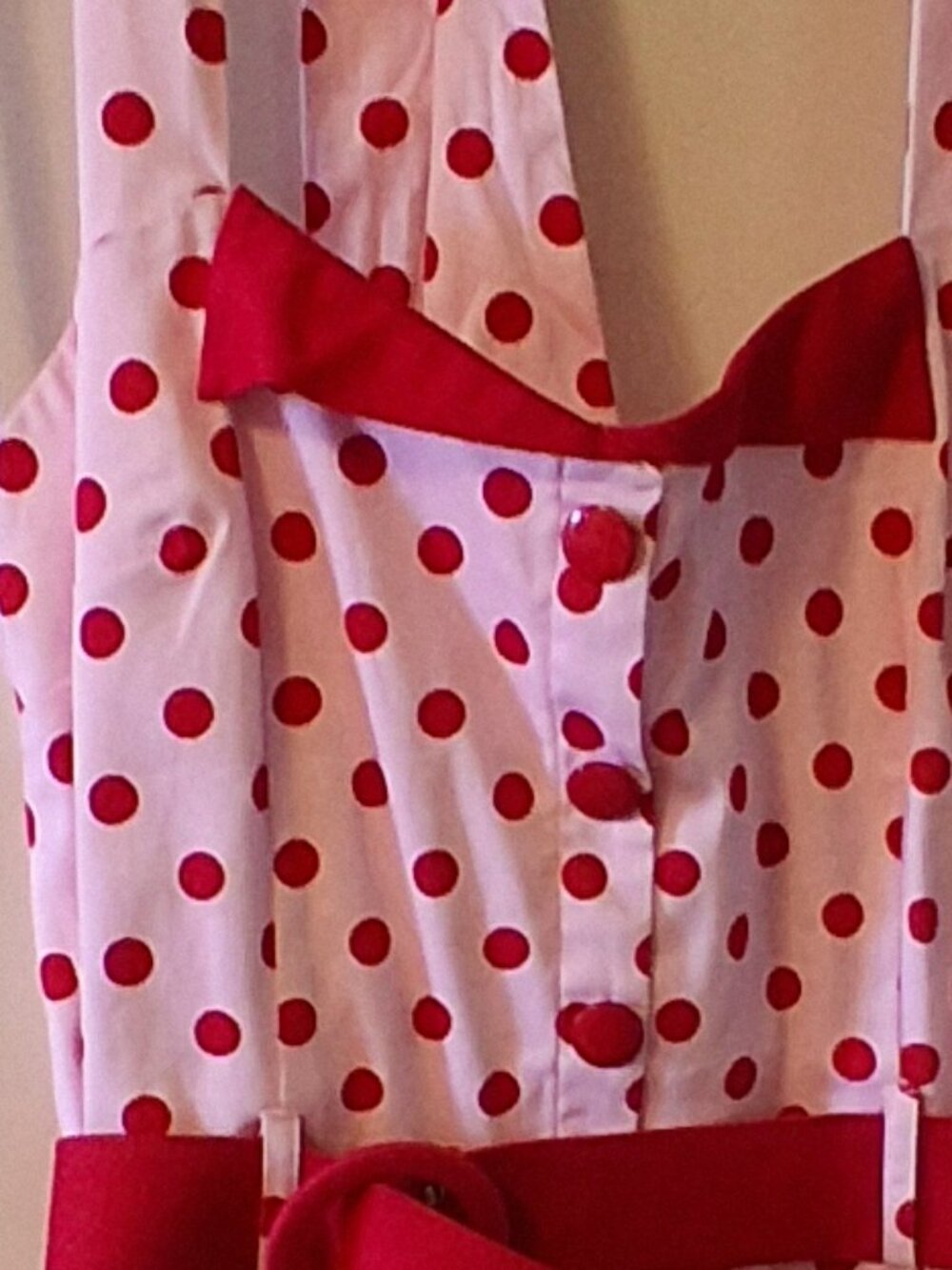 RARE! Pinup Retro Polka Dot Pencil Dress, L, UK 14, NWT, - Picture 2 of 10